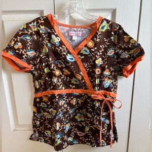 Koi by Kathy Peterson Scrub Top